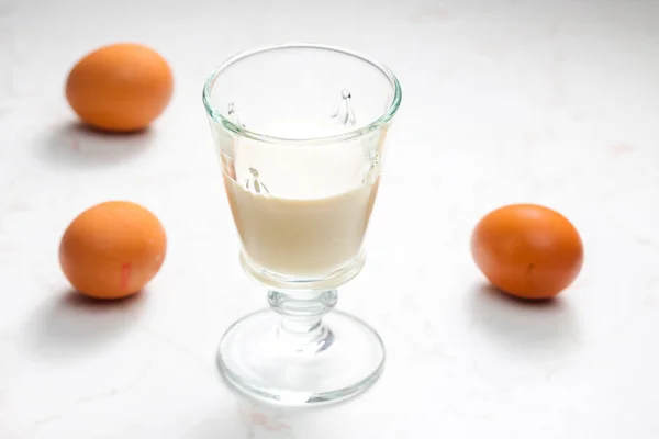 Alcohol Drink Made Eggs — Stock Photo, Image