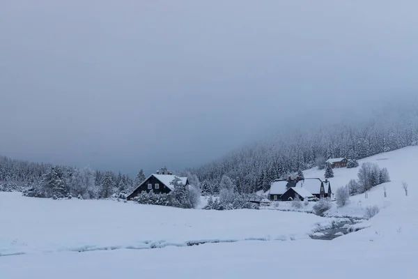 Jizerka Settlemen Aldeia Partes Korenov Região Liberec Boêmia Norte República — Fotografia de Stock