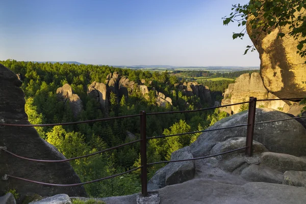 Blacksmith Gorge Kovarova Rokle Nature Reserve Broumovske Steny Eastern Bohemia — Stock Photo, Image