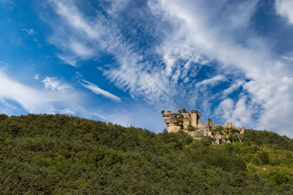 Ruiny Chateau Peyrelade Aveyron Francja — Zdjęcie stockowe