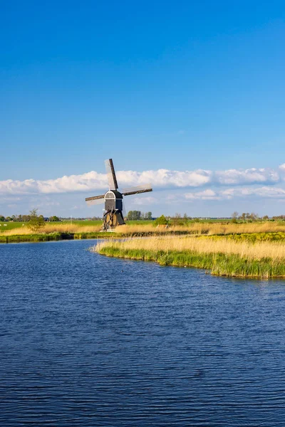 Windmill Broekmolen Molenlanden Nieuwpoort Нидерланды — стоковое фото