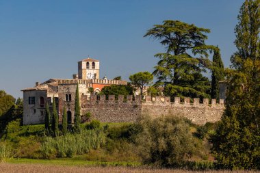 Castello di Castellaro Lagusello, UNESCO sitesi, Lombardy bölgesi, İtalya