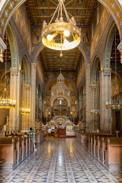 Interior Catedral Pecs Provincia Baranya Hungría — Foto de Stock