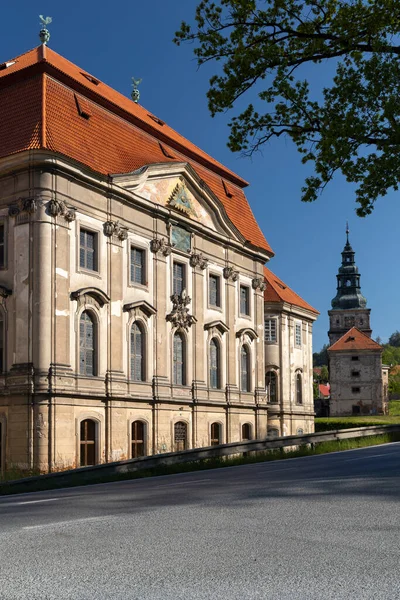 Barokní Cisterciánský Klášter Plasy Plzeňský Kraj — Stock fotografie