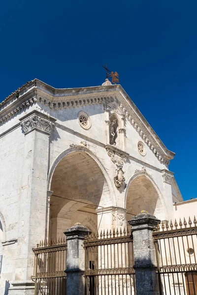 Santuario San Michele Arcangelo Sitio Unesco Monte Santangelo Puglia Italia —  Fotos de Stock