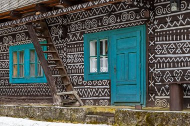 Boyanmış halk evi, Slovakya 'daki UNESCO köyü Cicmany