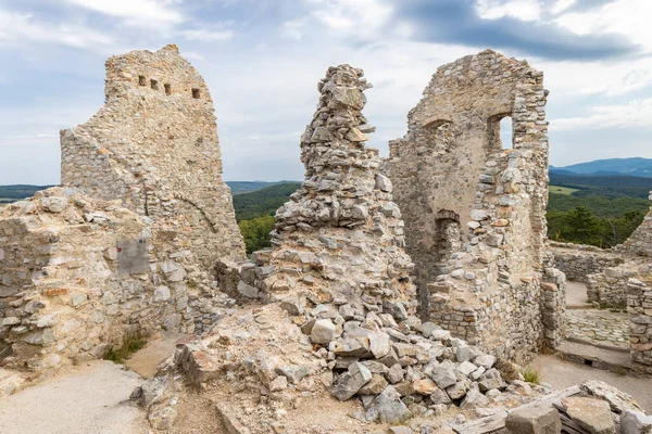 Ruiny Zamku Hrusov Powiat Zlate Moravce Region Nitra Słowacja — Zdjęcie stockowe