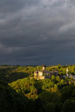 Nizky Jesenik 'teki Sovinec kalesi, Kuzey Moravya, Çek Cumhuriyeti