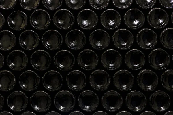 Area Stacked Wine Bottles Wine Cellar South Moravia Czech Republic — Stock Photo, Image