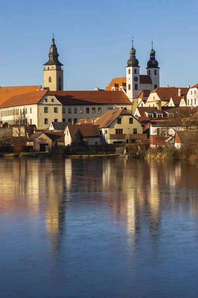 Telc Unesco World Heritage Site Νότια Μοραβία Τσεχική Δημοκρατία — Φωτογραφία Αρχείου
