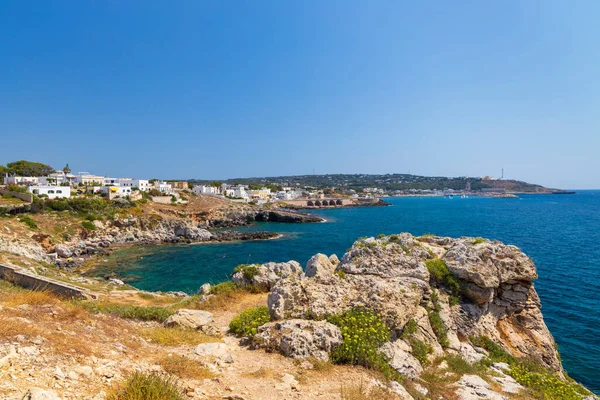 Самое Южное Место Puglia Punta Ristola Castrignano Del Capo Apulia — стоковое фото