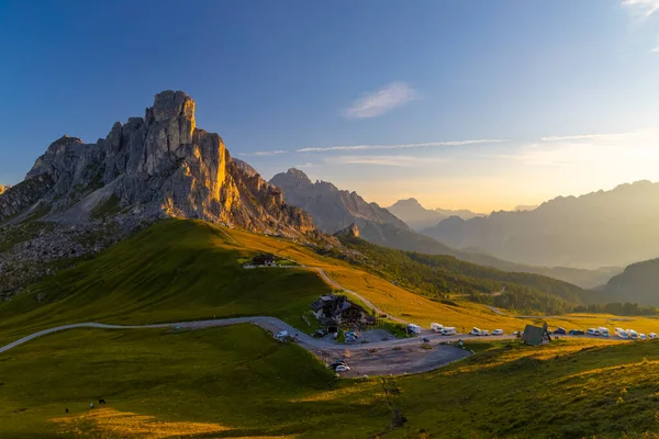 意大利Dolomites的Passo Giau附近的景观 — 图库照片