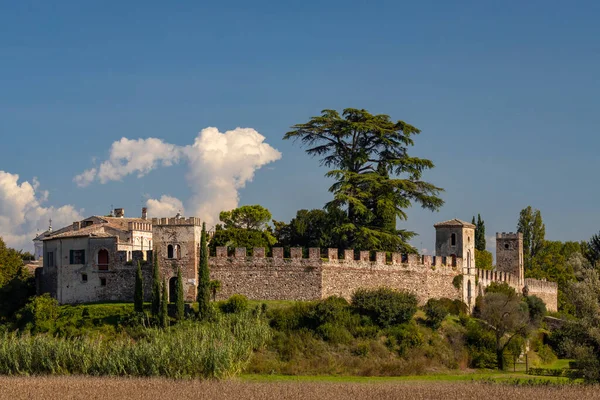 Castello Castellaro Lagusello Unesco Lombardie Itálie — Stock fotografie