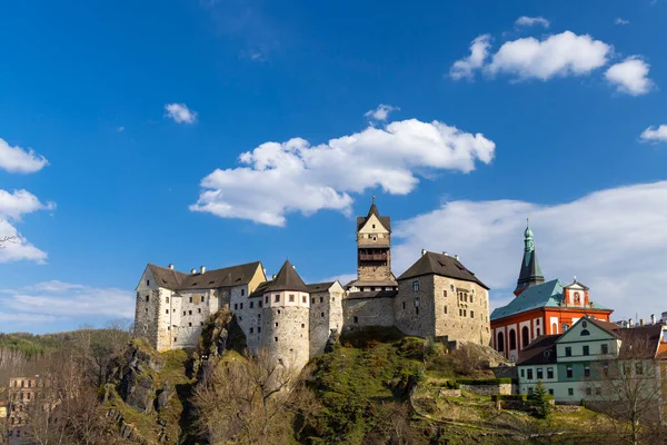 Loket Castle Old Town Western Bohemia Czech Republic — Stock Photo, Image
