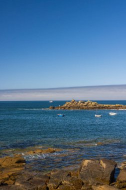 Le Conquet kıyısında, Brittany, Fransa