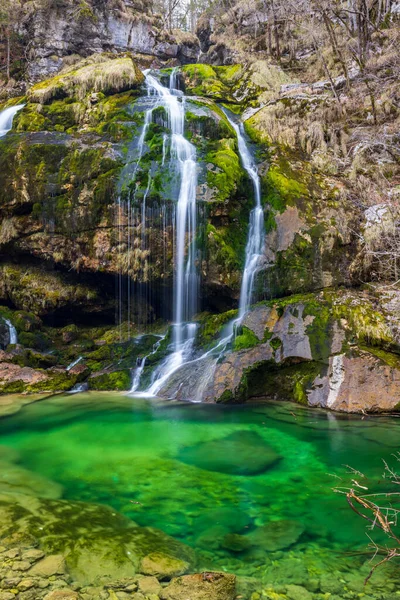 Wasserfall Virje Slap Virje Triglavski Nationalpark Slowenien — Stockfoto