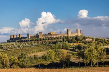 Old Town Monteriggioni, Toskana, İtalya