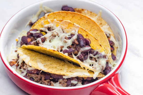 Tacos Minced Beef Meat — Stockfoto