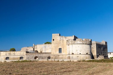 Castello di Acaya kalesi, Lecce ili, Apulia, İtalya