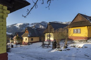 Velka Fatra dağlarındaki Vlkolinec köyü UNESCO sahası, Slovakya