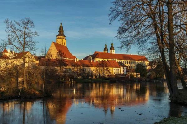 Telc Unesco World Heritage Site Southern Moravia 捷克共和国 — 图库照片