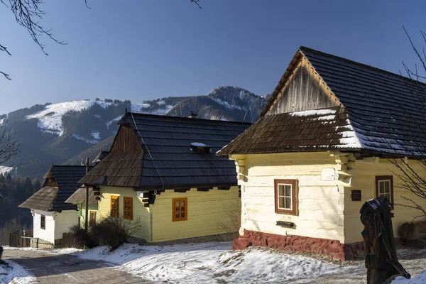 Vlkolinec Dorf Unesco Stätte Velka Fatra Slowakei — Stockfoto