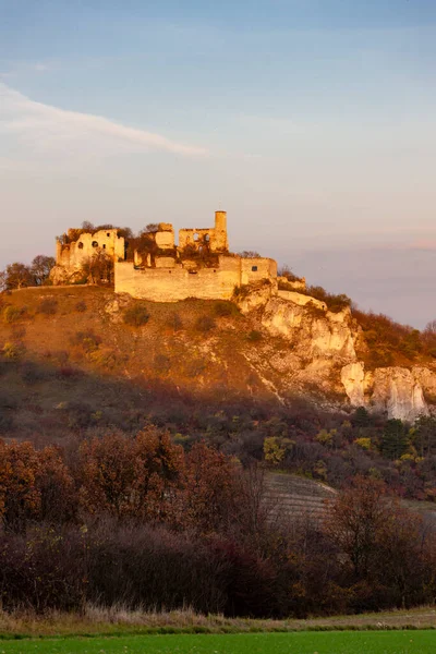 Falkenstein Kastély Ősszel Ausztria — Stock Fotó