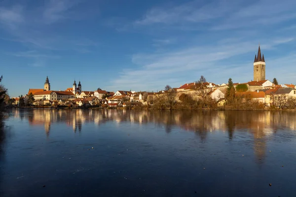 Telc Unesco World Heritage Site Southern Moravia 捷克共和国 — 图库照片