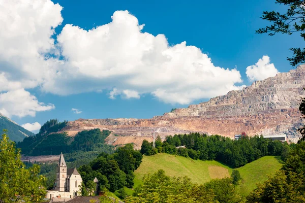 Old Town Eisenerz Iron Mine Erzberk Styria Austria — Stock Photo, Image