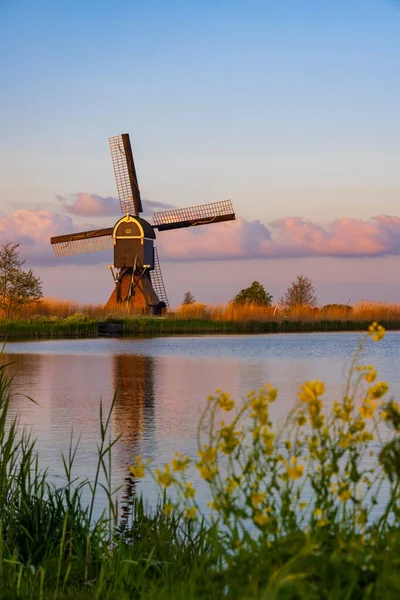 Windmill Broekmolen Molenlanden Nieuwpoort Netherlands — Stock fotografie