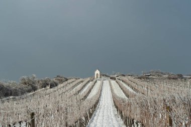 Hnanice yakınlarındaki Calvary, Znojmo bölgesi, Güney Moravya, Çek Cumhuriyeti