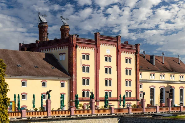 Original Historic Building Brewery Trebon Southern Bohemia Czech Republic — Stockfoto