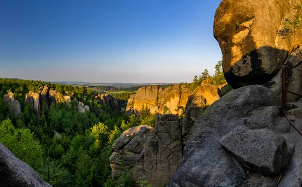 Blacksmith Gorge Kovarova Rokle Naturreservat Broumovske Steny Östra Böhmen Tjeckien — Stockfoto