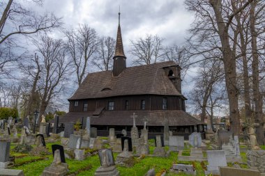 Broumov 'daki eski ahşap kilise, Doğu Bohemya, Çek Cumhuriyeti