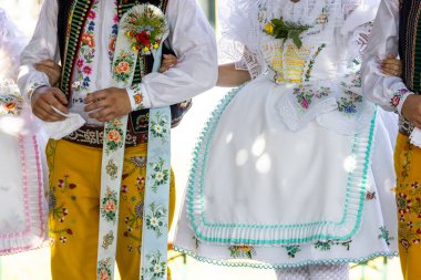 Halk kostümü ayrıntıları, Rakvice, Güney Moravya, Çek Cumhuriyeti