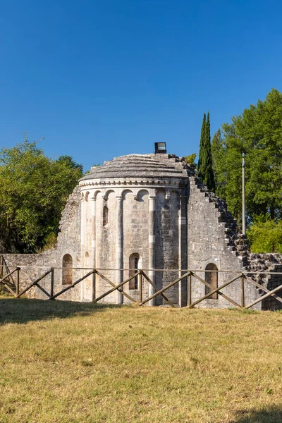 Santi Cipriano Giustina Church Pissignano Campello Sul Clitunnoi Umbria Italy — Stockfoto