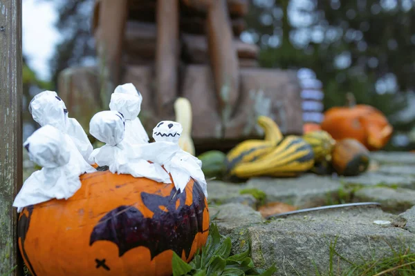 Naturaleza Muerta Decoración Halloween —  Fotos de Stock