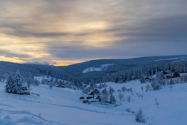 Paisagem Com Mala Upa Parque Nacional Krkonose Boêmia Oriental República — Fotografia de Stock