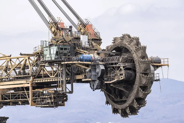 Máquina Minera Carbón Cerca Most Bohemia Del Norte República Checa —  Fotos de Stock
