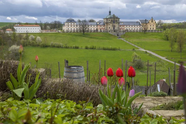 Kuks Hospice Med Barock Dekoration Östra Böhmen Tjeckien — Stockfoto