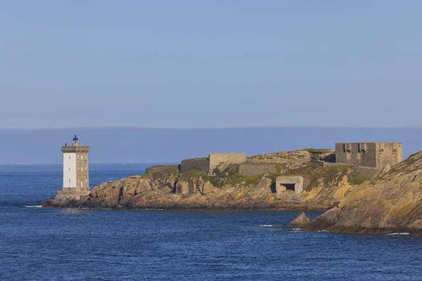 Conquet Phare Kermorvan Brittany France — Stock Photo, Image