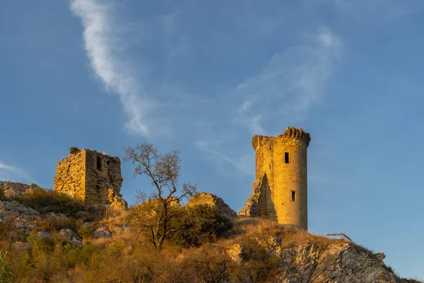 Chateau Hers Ruins Chateauneuf Pape Provence Francie — Stock fotografie