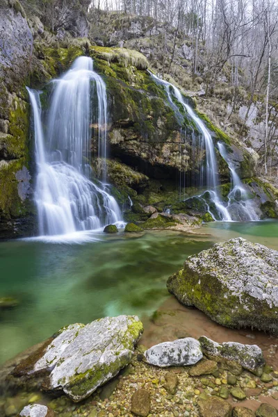Vízesés Virje Slap Virje Triglavski Nemzeti Park Szlovénia — Stock Fotó