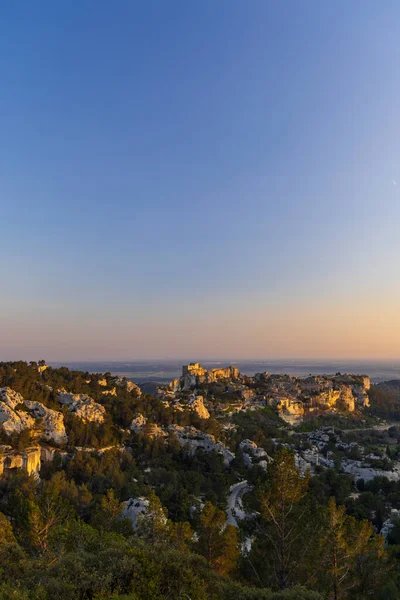 Mittelalterliche Burg Und Dorf Les Baux Provence Alpilles Berge Provence — Stockfoto