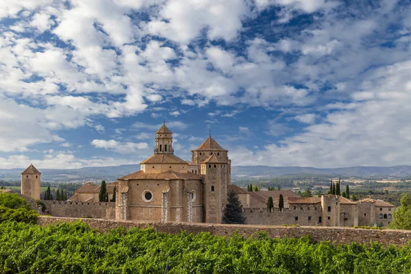 Kungliga Klostret Santa Maria Poblet Cisterciakloster Katalonien Spanien — Stockfoto