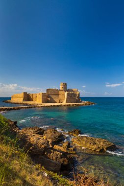 Isola di Capo Rizzuto Kalesi, Crotone ili, Calabria, İtalya