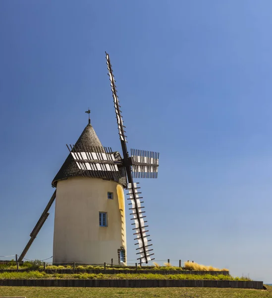 Molino Viento Jard Sur Mer Pays Loire Francia —  Fotos de Stock