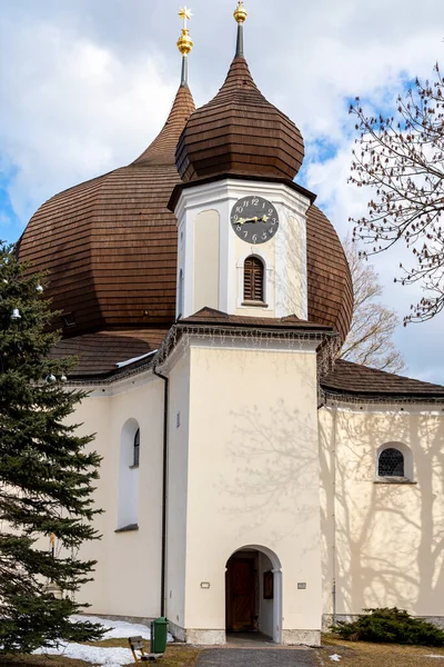 Kerk Zelezna Ruda Sumava Nationaal Park Tsjechië — Stockfoto