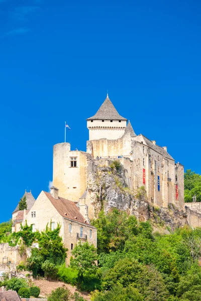 Chateau Castelnaud Středověká Pevnost Castelnaud Chapelle Dordogne Aquitaine Francie — Stock fotografie