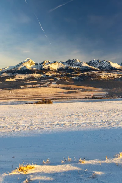 Hohe Tatra Vysoke Tatry Winter Slowakei — Stockfoto